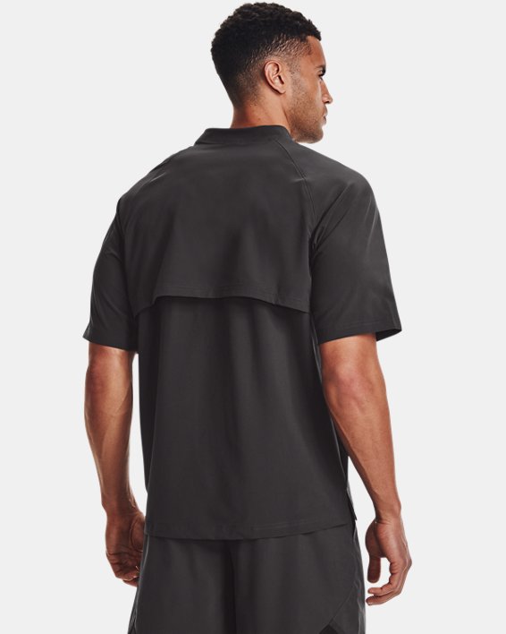 Men's UA Utility Short Sleeve Cage Jacket, Gray, pdpMainDesktop image number 1